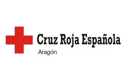 Logo de Cruz Roja Española en Aragón, institución humanitaria.