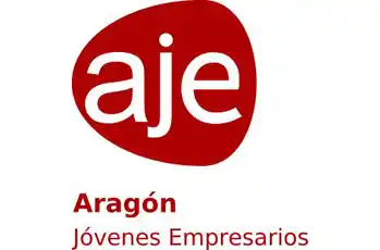 Logo de AJE Aragón, asociación que representa y apoya a los jóvenes empresarios y emprendedores de Aragón.