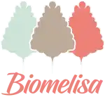 Logo de Biomelisa, empresa de cosmética natural creada con respeto por lo orgánico y saludable.