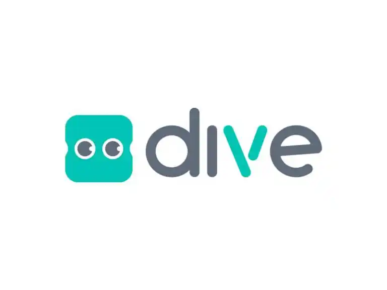 Logo de DIVE, dispositivo médico innovador para la evaluación visual rápida en niños.