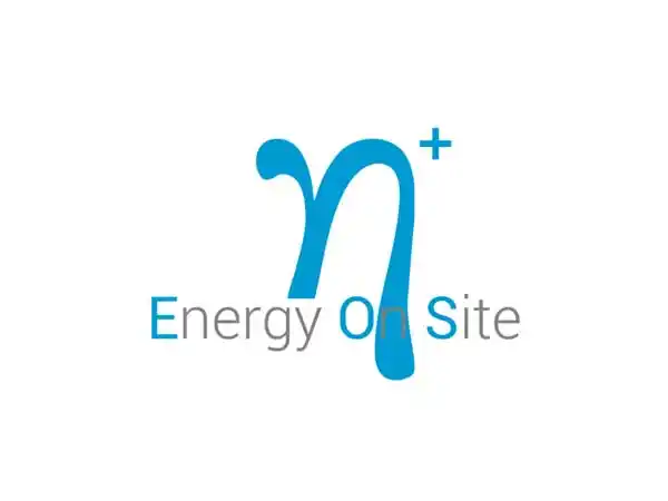Logo de Energy On Site, start-up de la Universidad de Zaragoza especializada en soluciones de carga para vehículos eléctricos y software de gestión inteligente.
