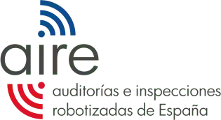 "Logo de AIRE, Auditorías e Inspecciones Robotizadas, expertos en drones para infraestructuras.