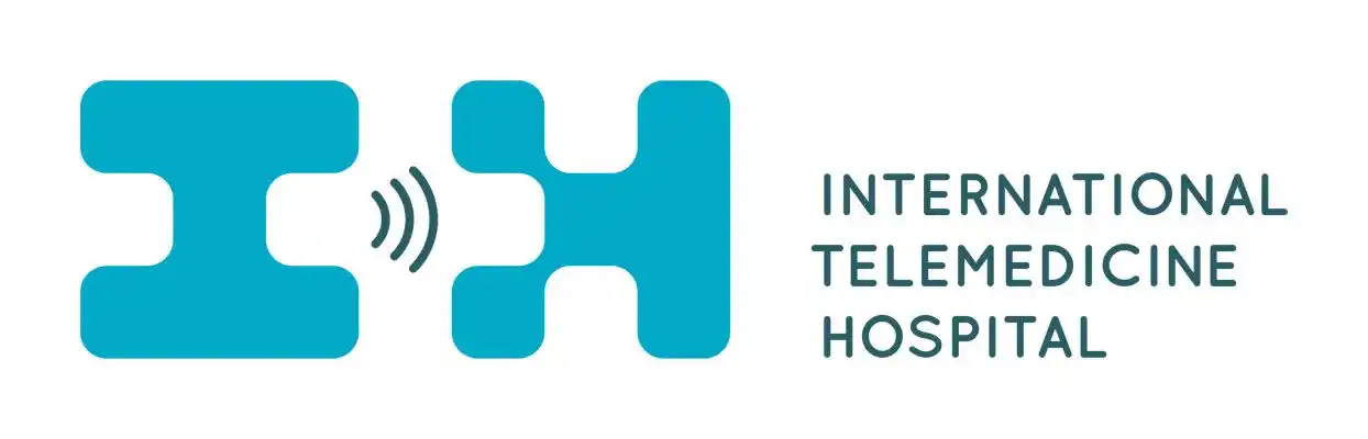 Logo de International Telemedicine Hospital, empresa dedicada a servicios médicos a distancia.