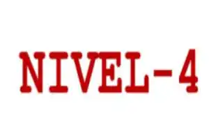 Logo de NIVEL-4, consultoría de ingeniería acústica especializada en control de ruido y vibraciones en edificios.